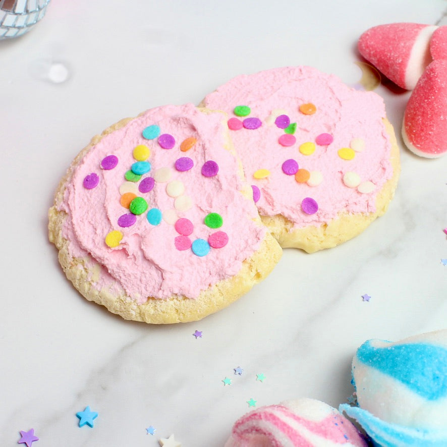 Frosted Strawberry Cookies Soy Wax Massage Tart