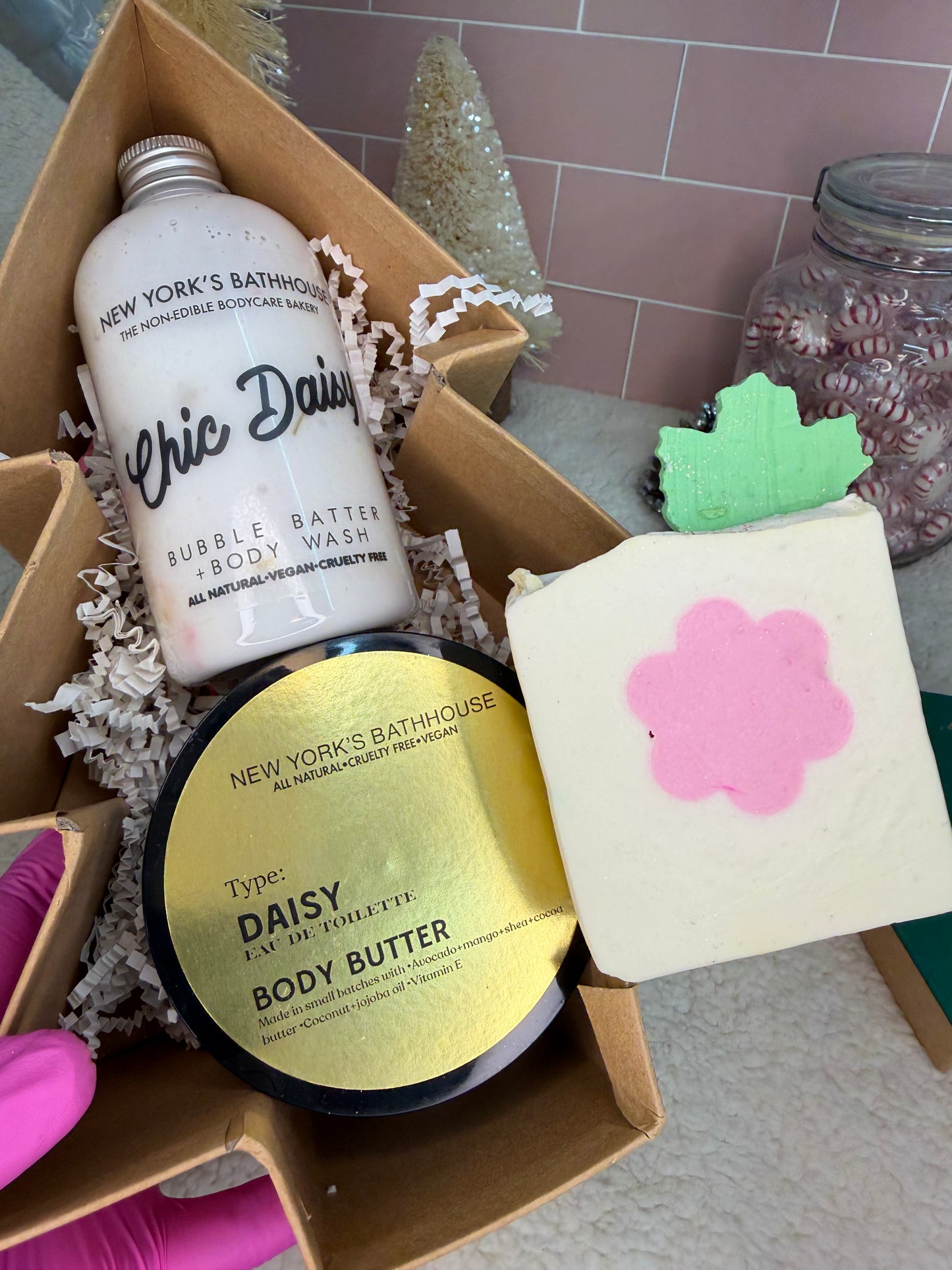 Daisy Tree Box 3pc Gift Set - New York's Bathhouse