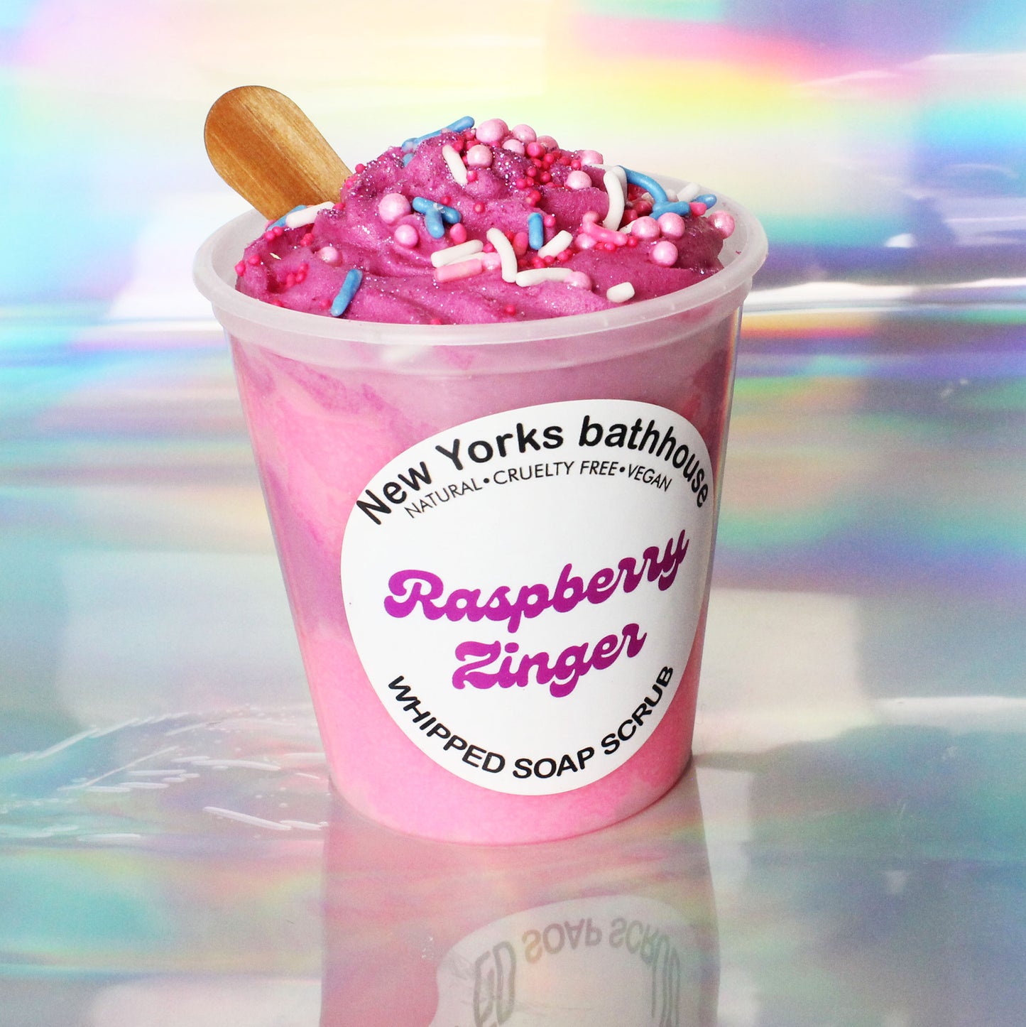 Raspberry Zinger Whipped Soap Exfoliating Body Scrub