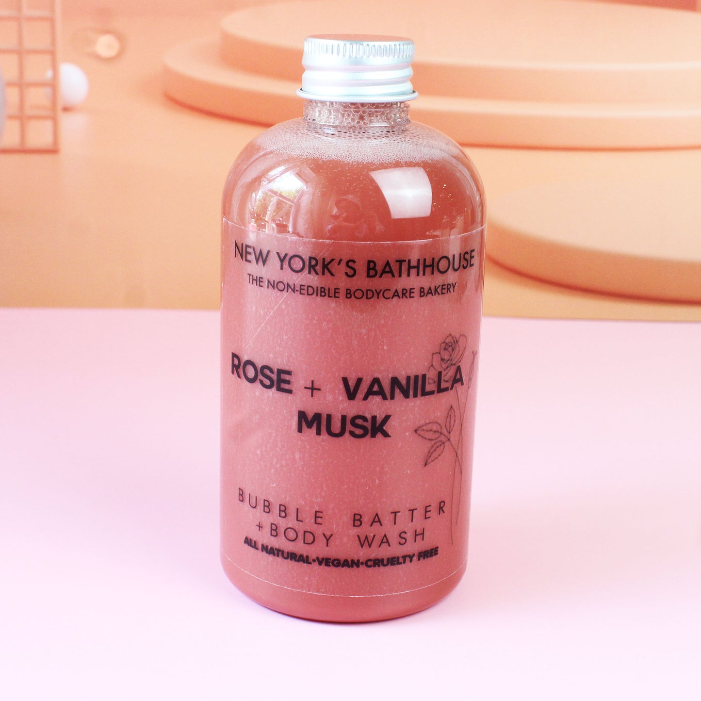 Rose Vanilla Musk Clay Body Wash