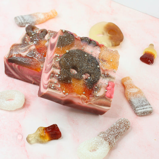 Fizzy Cola Soda BUBS 4oz Shea Butter Vegan Cruelty Free Soap Bar