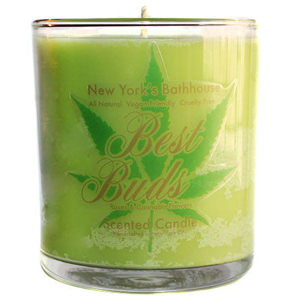 Best Buds Roses & Cannabis Flower Scented Candle - New York's Bathhouse