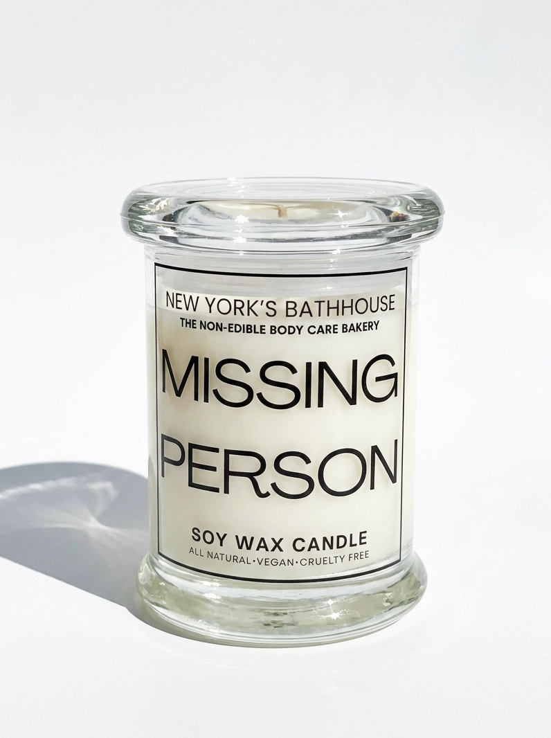 Missing Person Soy Wax Candle - New York's Bathhouse