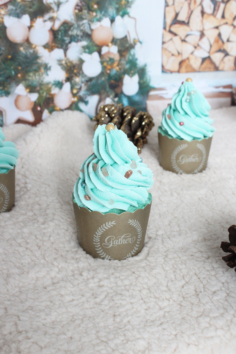 Basil and Spearmint Cupcake Bath Bomb