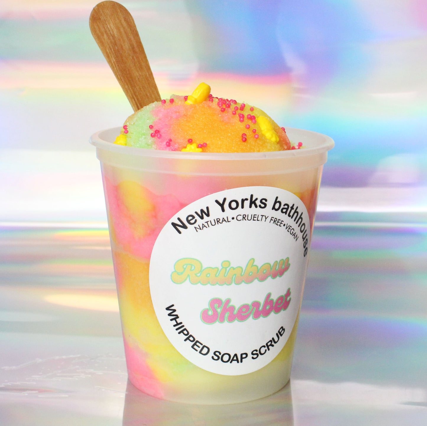 Shop The Skincare non edible bakery Rainbow sherbet Body Scrub 