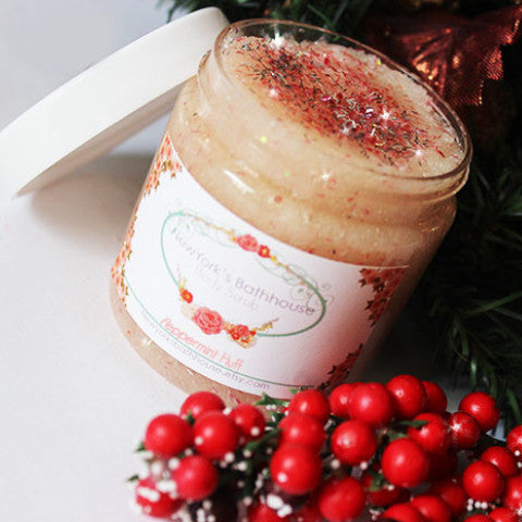Limited Edition Peppermint Fluff Whipped Soap Scrub - New York's Bathhouse