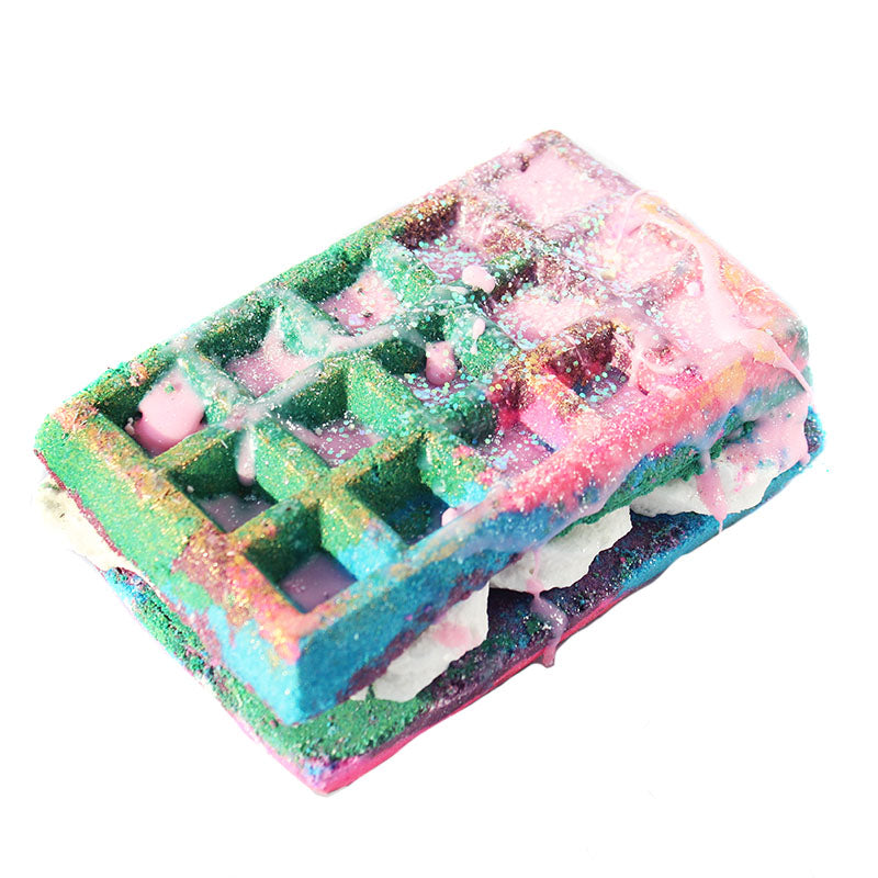 Original Recipe Waffle Sandwich Bath Bomb+ Bubble Bar - New York's Bathhouse