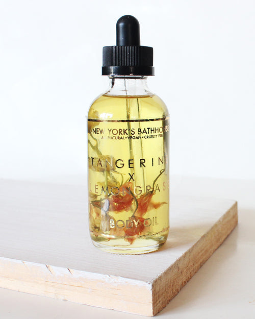 Essential- Tangerine & Lemongrass Body Oil - New York's Bathhouse