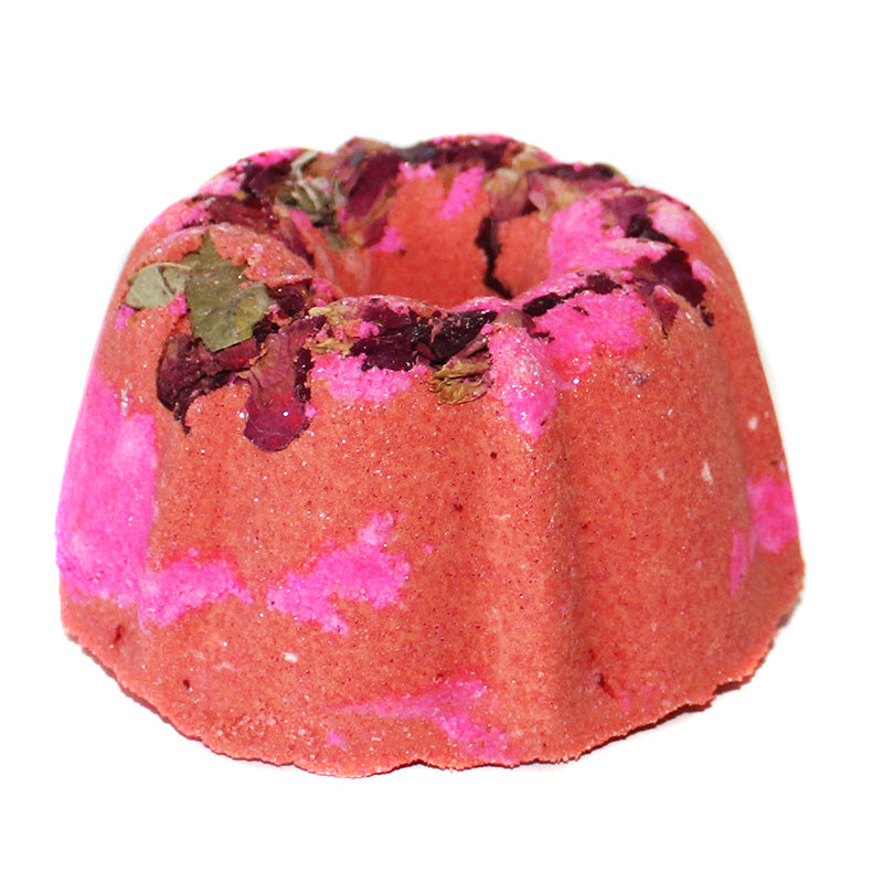 Raspberry Rose Hibiscus Bun Bath Bomb - New York's Bathhouse