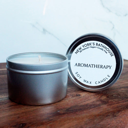 Aromatherapy Soy Wax Tin Candle - New York's Bathhouse