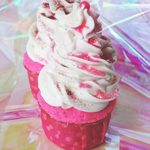 Strawberry Smoothie Cupcake Bath Bomb - New York's Bathhouse