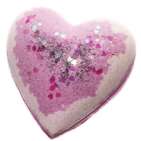 Blackened Amethyst Heart Bath Bomb - New York's Bathhouse
