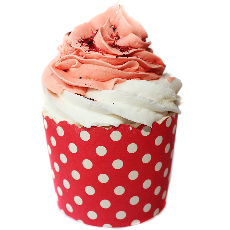Red Velvet Jumbo Cupcake Bath Bomb - New York's Bathhouse