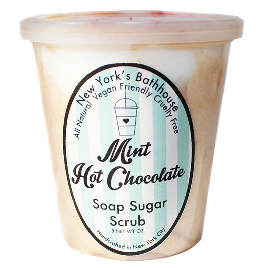 Mint Hot Chocolate Whipped Soap Sugar Scrub - New York's Bathhouse