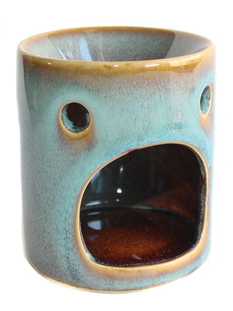 Teal Rustic Ceramic Tart Warmer - New York's Bathhouse