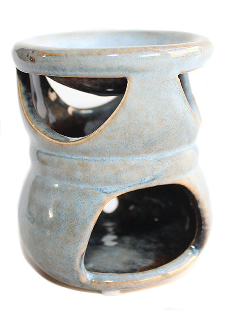Sky Blue Rustic Ceramic Tart Warmer - New York's Bathhouse