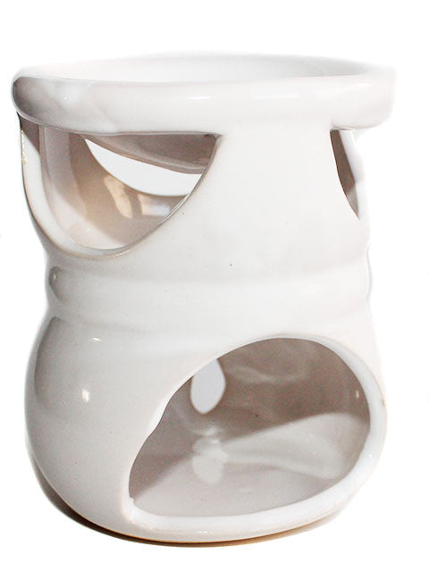 White Ceramic Tart Warmer - New York's Bathhouse