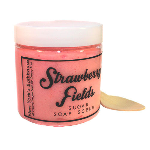 Strawberry Fields Soap Sugar Scrub - New York's Bathhouse
