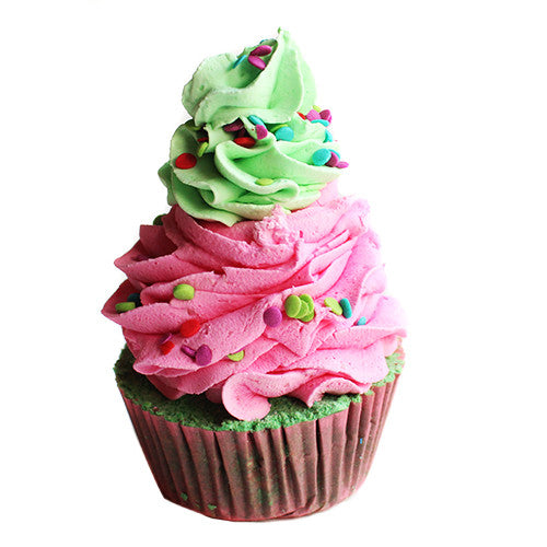 Sour Watermelon Candy Cupcake Bath Bomb - New York's Bathhouse