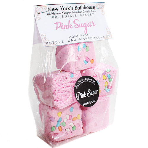 Pink Sugar Marshmallow Bubble Bars - New York's Bathhouse