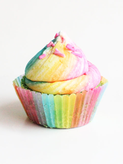 Over The Rainbow Cupcake Bath Bomb - New York's Bathhouse